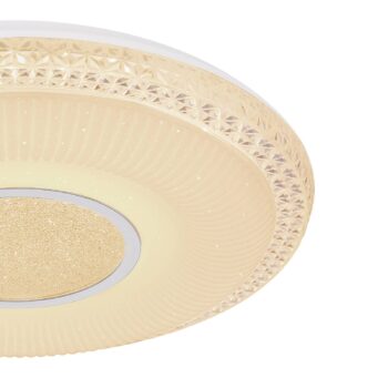Stropné LED Klemens, okrúhle, stmievateľné, RGBW