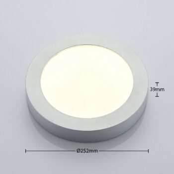Stropné LED Marlo striebro okrúhle 25,2cm