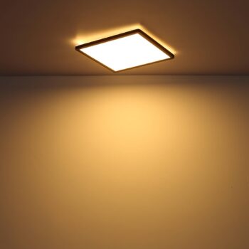 Stropné LED Sapana, hranaté, stmievateľné, čierna