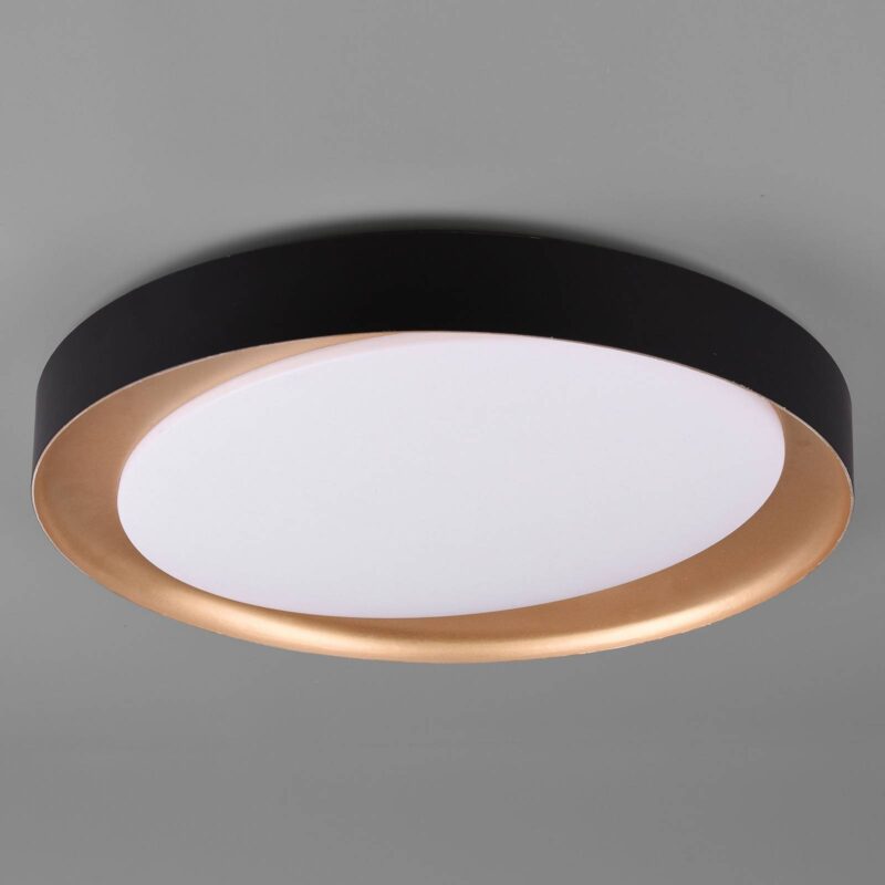 Stropné LED, Zeta tunable white, čierne/zlaté Stropné LED, Zeta tunable white, čierne/zlaté