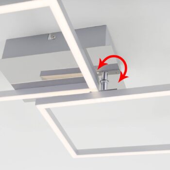 Stropné LED svetlo 3149-018 dva štvorce