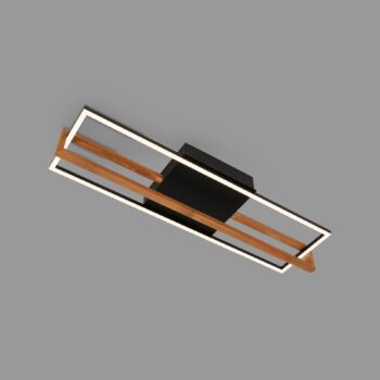 Stropné LED svetlo 3777015 obdĺžnik drevený prvok