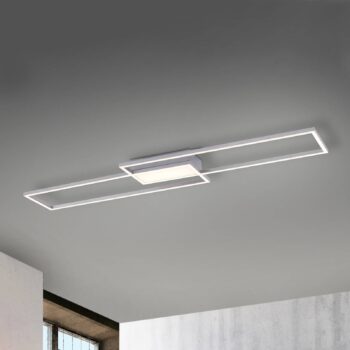 Stropné LED svetlo Asmin, CCT, oceľ, 109,5x25,7cm