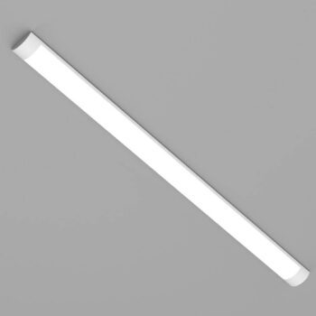 Stropné LED svetlo Batten, dĺžka 120 cm, hliník, biela, 4.000 K