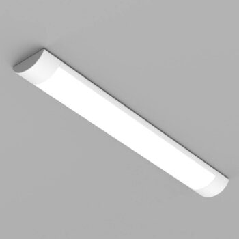 Stropné LED svetlo Batten, dĺžka 60 cm, hliník, biela, 4.000 K