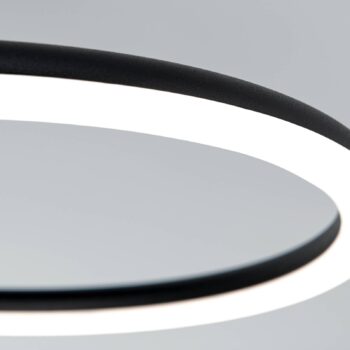 Stropné LED svetlo Charlotte 3 krúžky čierna/zlatá