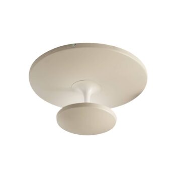 Stropné LED svetlo Conrad, piesková farba, Ø 50 cm, kov, stmievateľné