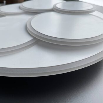 Stropné LED svetlo Dots, biele, Ø 50 cm, kov/akryl, CCT