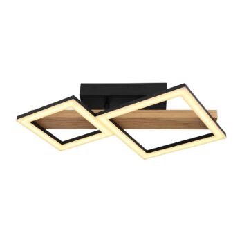 Stropné LED svetlo Dustin, 2-plameňové