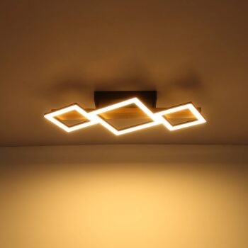 Stropné LED svetlo Dustin, 3-plameňové