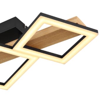 Stropné LED svetlo Dustin, 3-plameňové