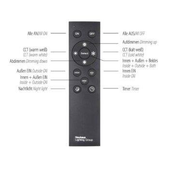 Stropné LED svetlo Edging, tunable white, 46x46 cm