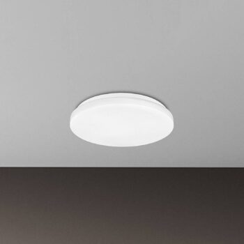 Stropné LED svetlo Elipso, biele, plast, Ø 29 cm, 4000K