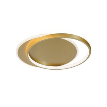 Stropné LED svetlo Evelyn, zlatá, dĺžka 55 cm, kov