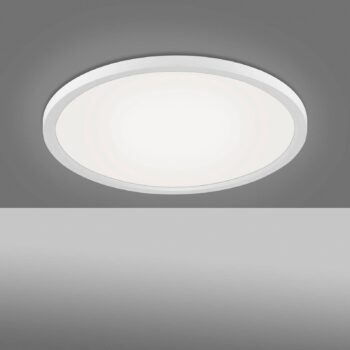 Stropné LED svetlo Flat CCT, Ø 40 cm, biela