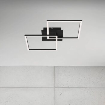 Stropné LED svetlo Frame 2-pl. Switch dim čierna