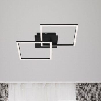 Stropné LED svetlo Frame 2-pl. Switch dim čierna