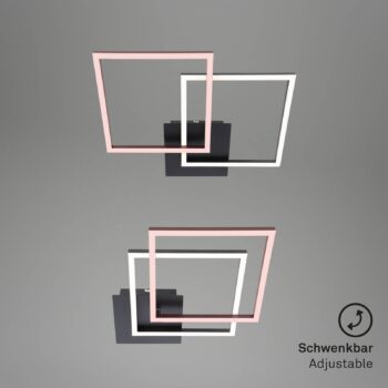 Stropné LED svetlo Frame 2-pl. Switch dim čierna
