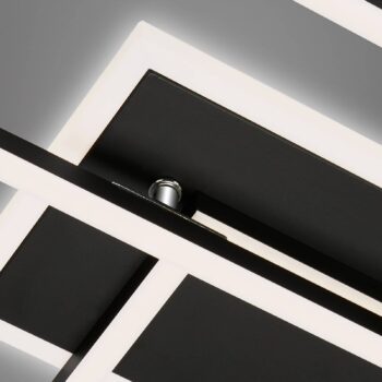 Stropné LED svetlo Frame S CCT 110x24,8 cm čierna