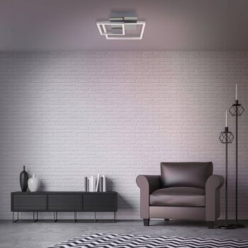 Stropné LED svetlo Frames 1 malý/1 veľký štvorec