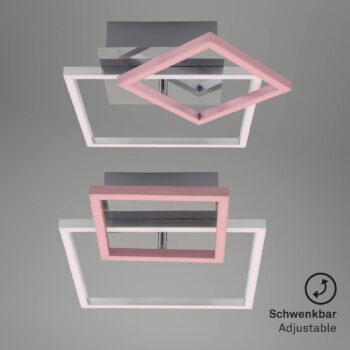 Stropné LED svetlo Frames 1 malý/1 veľký štvorec