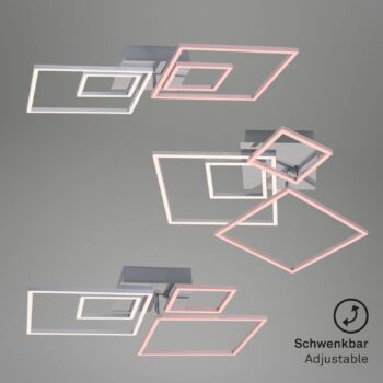Stropné LED svetlo Frames 2 malé/2 veľké štvorce
