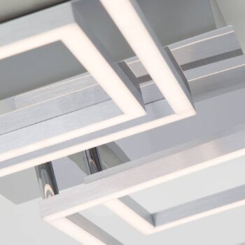 Stropné LED svetlo Frames 2 malé/2 veľké štvorce