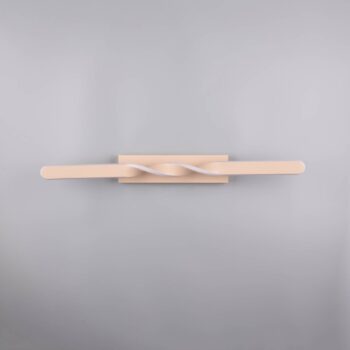 Stropné LED svetlo Ginko, piesok, kov, dĺžka 79 cm