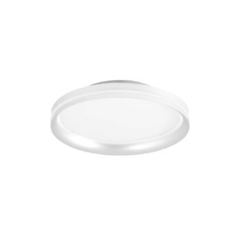 Stropné LED svetlo Isy, biele, Ø 35 cm, kov, CCT, stmievateľné