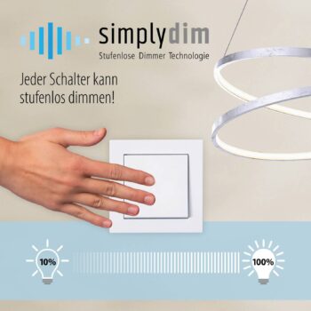 Stropné LED svetlo Ivanka, tri kruhy, oceľ