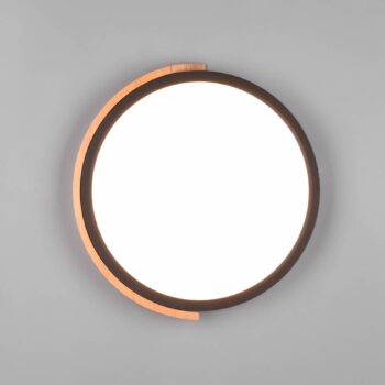Stropné LED svetlo Jano, Ø 31,5 cm, 3 000K, čierna