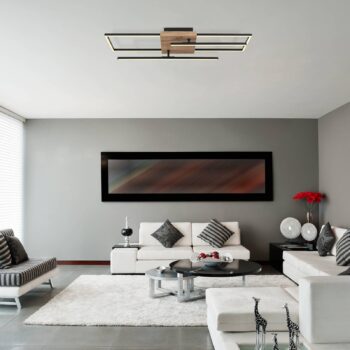 Stropné LED svetlo Kendra, dĺžka 80 cm