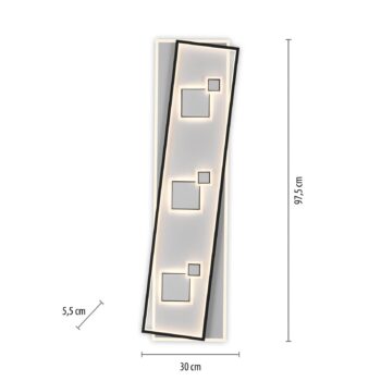 Stropné LED svetlo Mailak, dĺžka 97 cm