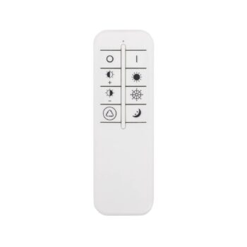 Stropné LED svetlo Malea. biela/čierna, kov, Ø 49 cm, CCT