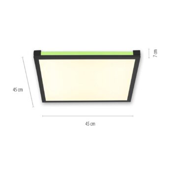 Stropné LED svetlo Mario 45x45cm stmievateľné RGBW
