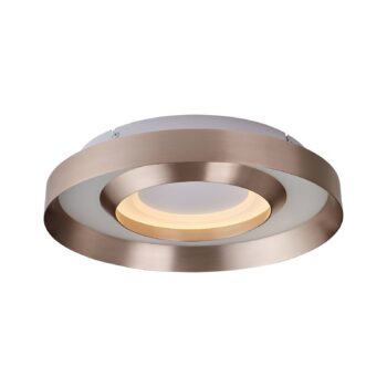 Stropné LED svetlo Onix, Ø 40 cm, ružová zlatá, kov