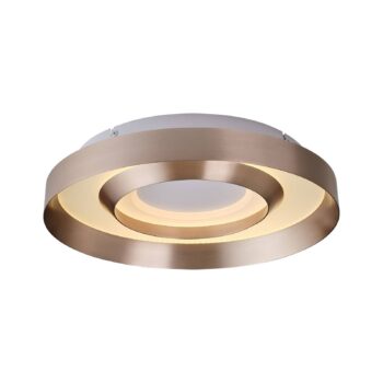 Stropné LED svetlo Onix, Ø 40 cm, ružová zlatá, kov