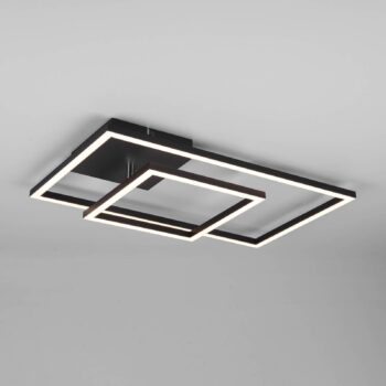 Stropné LED svetlo Padella otočné 4 000 K čierna