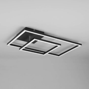 Stropné LED svetlo Padella otočné 4 000 K čierna