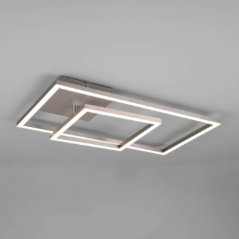 Stropné LED svetlo Padella, otočné, 4 000 K, nikel