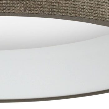 Stropné LED svetlo Plafond, Cord tmavošedá, Ø 45 cm 3-stupňové stmievateľné