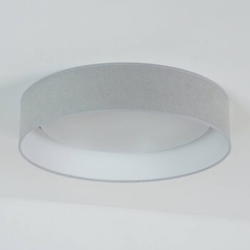 Stropné LED svetlo Plafond, Soro svetlošedá, Ø 45 cm, 3-stupňové stmievateľné