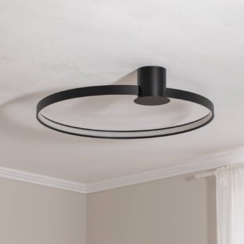 Stropné LED svetlo Rio 78, Ra95, 4.000 K, čierne