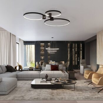Stropné LED svetlo Rio 78, Ra95, 4.000 K, čierne