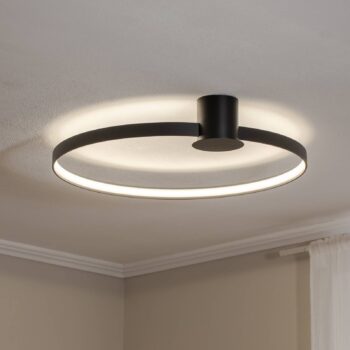 Stropné LED svetlo Rio 78, Ra95, 4.000 K, čierne