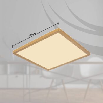 Stropné LED svetlo Sapana, dĺžka 29,5 cm mosadz