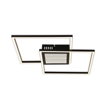 Stropné LED svetlo Saunders, dĺžka 43 cm, čierne, 3D efekt
