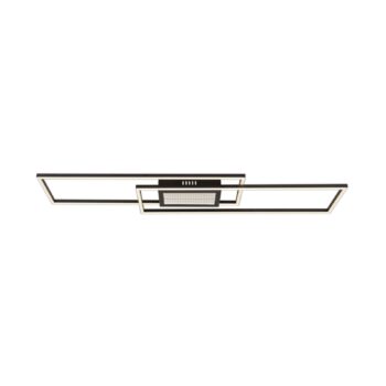 Stropné LED svetlo Saunders, dĺžka 96 cm, čierne, 3D efekt