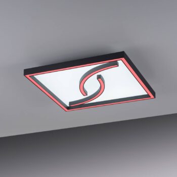 Stropné LED svetlo Serpent, stmieva, RGBW, štvorec