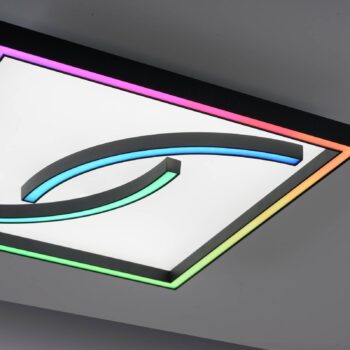 Stropné LED svetlo Serpent, stmieva, RGBW, štvorec